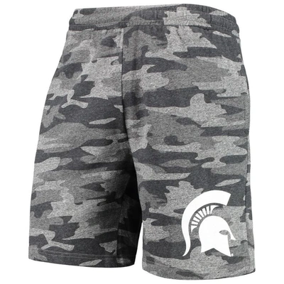 Shop Concepts Sport Charcoal/gray Michigan State Spartans Camo Backup Terry Jam Lounge Shorts