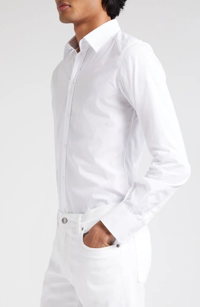 Shop Dolce & Gabbana Cotton Poplin Button-up Shirt In White