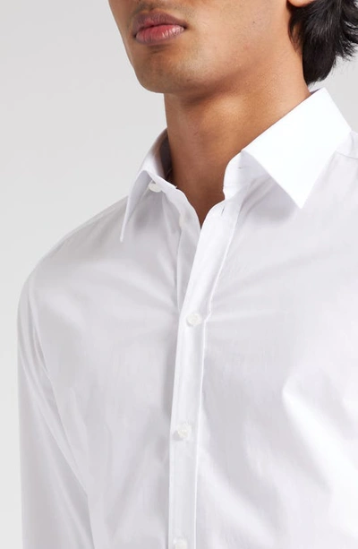Shop Dolce & Gabbana Cotton Poplin Button-up Shirt In White