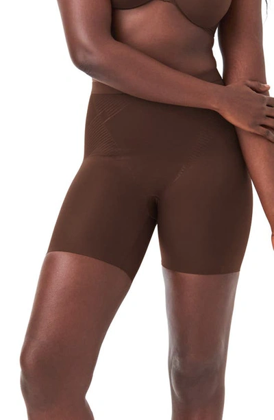 Shop Spanx Thinstincts® 2.0 Girl Shorts In Chestnut Brown