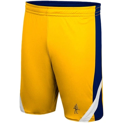 Shop Colosseum Navy/gold West Virginia Mountaineers Am I Wrong Reversible Shorts