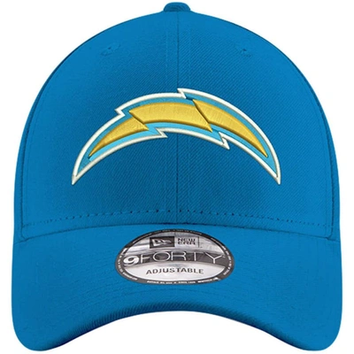 Shop New Era Youth  Powder Blue Los Angeles Chargers League 9forty Adjustable Hat