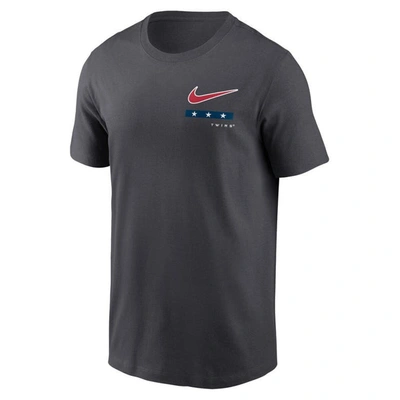 Shop Nike Minnesota Twins Americana T-shirt In Anthracite