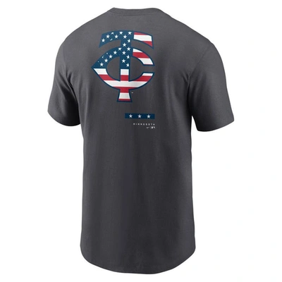 Shop Nike Minnesota Twins Americana T-shirt In Anthracite