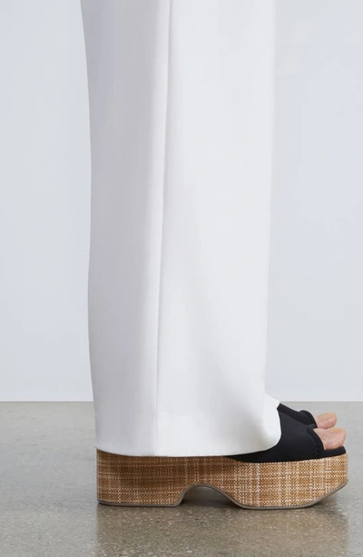 Lafayette 148 Organic Silk Crepe De Chine Perry Pant In Cloud