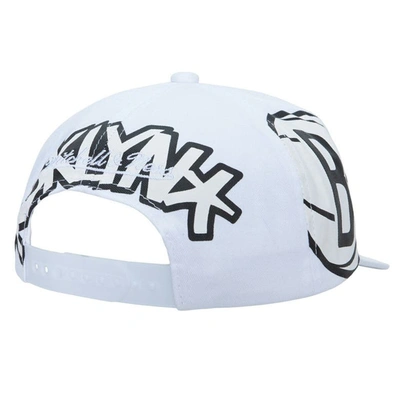 Shop Mitchell & Ness White Brooklyn Nets Hardwood Classics In Your Face Deadstock Snapback Hat