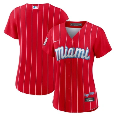 Shop Nike Red Miami Marlins City Connect Replica Team Jersey