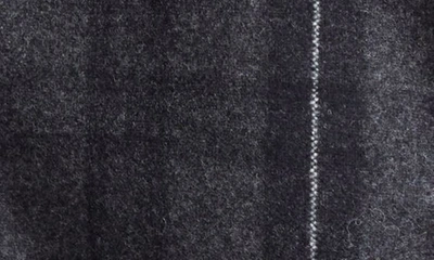 Shop Thom Browne Tartan Wool & Cashmere Flannel Blazer In Charcoal