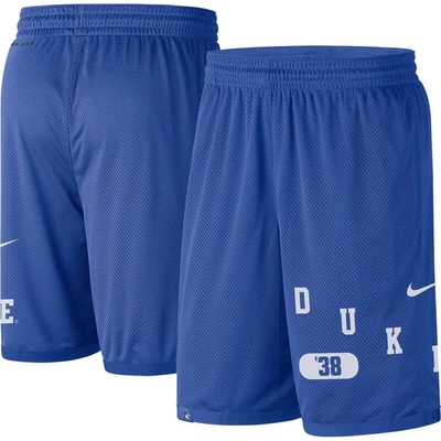 Shop Nike Royal Duke Blue Devils Wordmark Performance Shorts