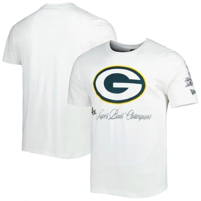 Shop New Era White Green Bay Packers Historic Champs T-shirt