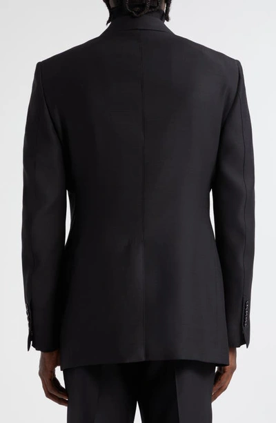 Shop Tom Ford Atticus Wool & Silk Organza Evening Jacket In Black