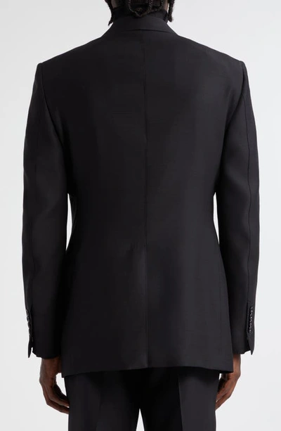 Tom Ford Atticus Wool & Silk Organza Evening Jacket In Black