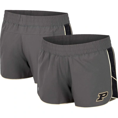 Shop Colosseum Gray Purdue Boilermakers Pull The Switch Running Shorts