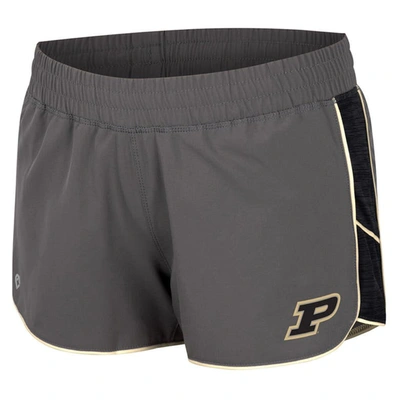 Shop Colosseum Gray Purdue Boilermakers Pull The Switch Running Shorts