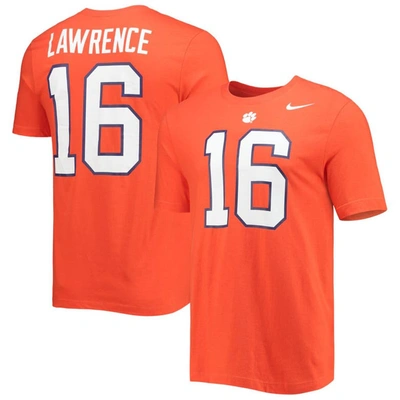 Shop Nike Trevor Lawrence Orange Clemson Tigers Alumni Name & Number Team T-shirt