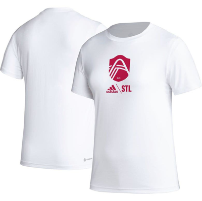 Shop Adidas Originals Adidas White St. Louis City Sc Aeroready Club Icon T-shirt
