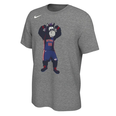 Shop Nike Unisex  Heather Charcoal Detroit Pistons Team Mascot T-shirt