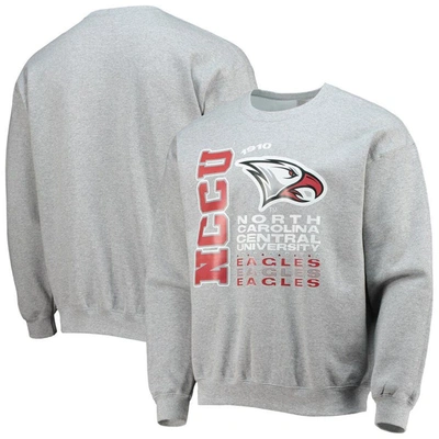 Shop Tones Of Melanin Gray North Carolina Central Eagles Pullover Sweatshirt