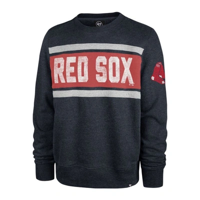 Shop 47 ' Navy Boston Red Sox Bypass Tribeca Pullover Sweatshirt In Heather Navy