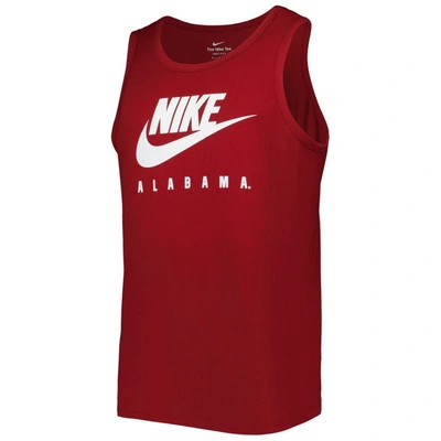 Shop Nike Crimson Alabama Crimson Tide Futura Performance Scoop Neck Tank Top