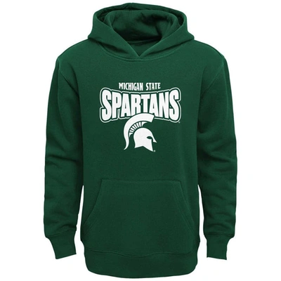Shop Outerstuff Preschool Green Michigan State Spartans Draft Pick Pullover Hoodie