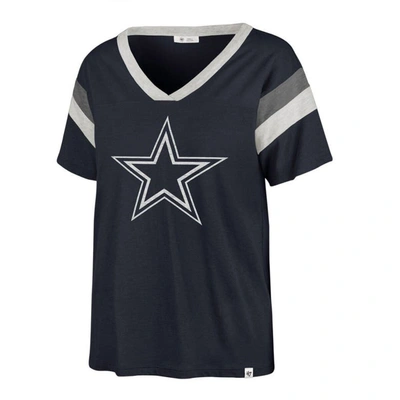 Shop 47 ' Navy Dallas Cowboys Phoenix V-neck T-shirt