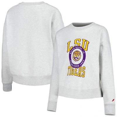 Shop League Collegiate Wear Ash Lsu Tigers Boxy Sweatshirt