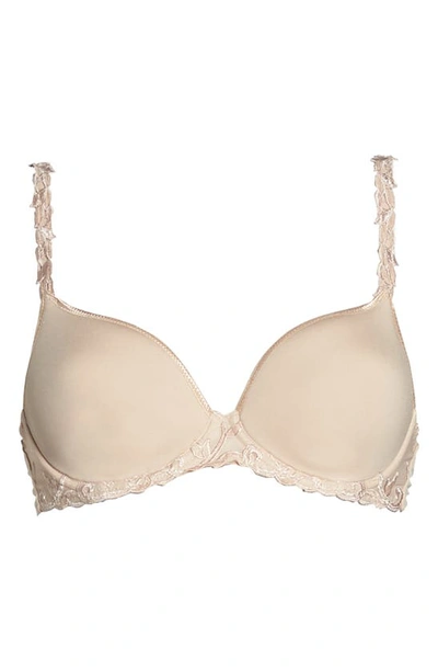 Simone Perele Andora 3d Convertible Plunge T-shirt Bra In Peau Rose