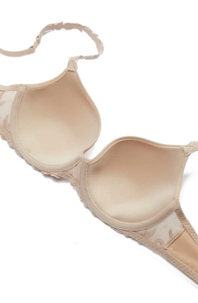 Simone Perele Andora 3d Convertible Plunge T-shirt Bra In Peau Rose