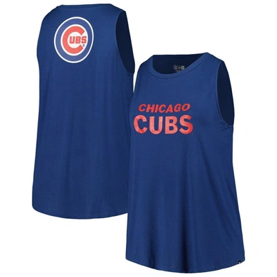 Shop New Era Royal Chicago Cubs Plus Size Tank Top