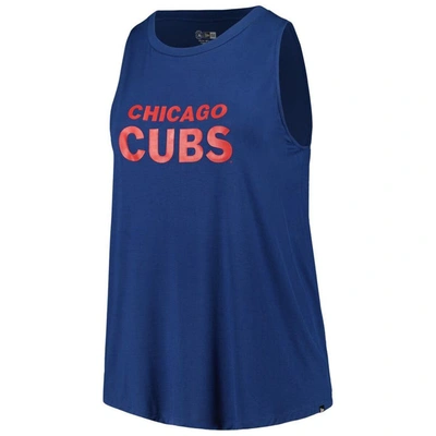 Shop New Era Royal Chicago Cubs Plus Size Tank Top