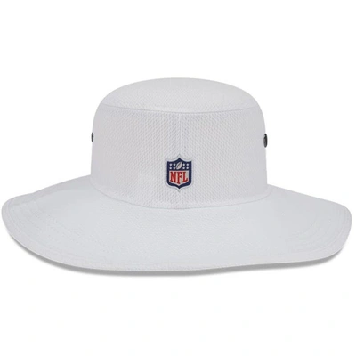 Shop New Era White New England Patriots 2023 Nfl Training Camp Panama Bucket Hat