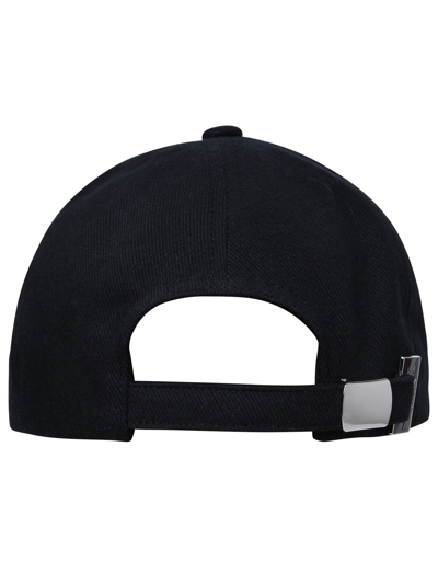Shop Balmain Man Black Cotton Hat