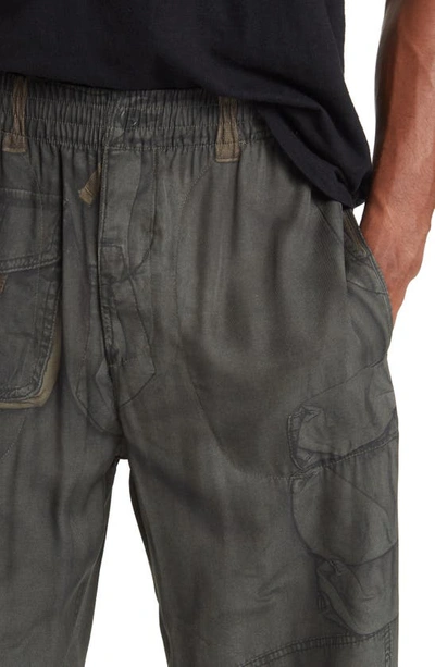 Shop Diesel P-fergy-pop Regular Fit Faux Pocket Cargo Pants In Green