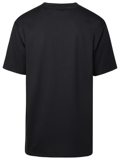 Shop Balmain Man  Black Cotton T-shirt