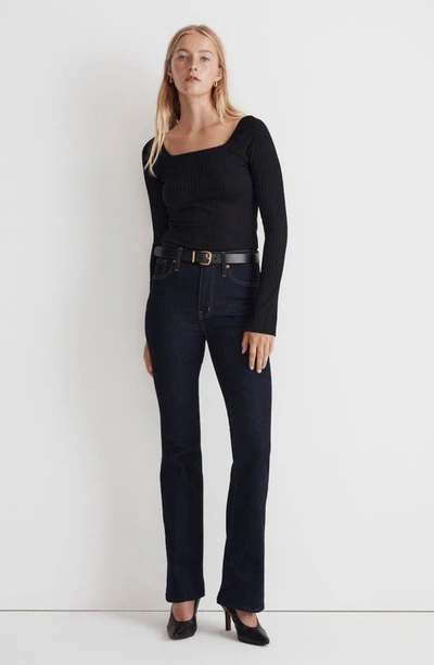 Shop Madewell Skinny Flare Jeans In Rinse Wash