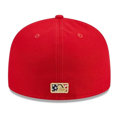 Shop New Era Red Oakland Athletics 2023 Fourth Of July 59fifty Fitted Hat
