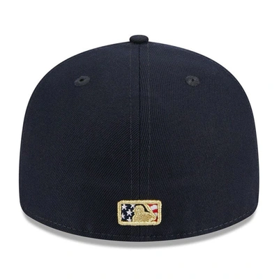 Shop New Era Navy Kansas City Royals 2023 Fourth Of July Low Profile 59fifty Fitted Hat
