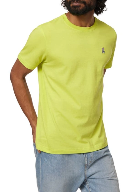 Shop Psycho Bunny Classic Crewneck T-shirt In Lime Granita