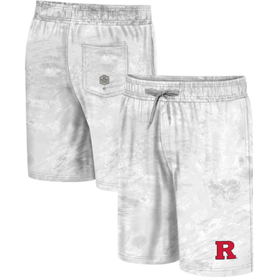 Shop Colosseum White Rutgers Scarlet Knights Realtree Aspect Ohana Swim Shorts