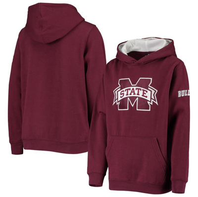 Shop Stadium Athletic Youth Maroon Mississippi State Bulldogs Big Logo Pullover Hoodie