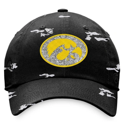 Shop Top Of The World Black Iowa Hawkeyes Oht Military Appreciation Betty Adjustable Hat