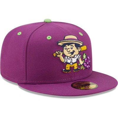 Shop New Era Purple Viñeros De Tri-city Copa De La Diversion 59fifty Fitted Hat