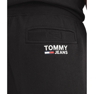 Shop Tommy Jeans Black Toronto Raptors Carl Bi-blend Fleece Jogger Pants In Red