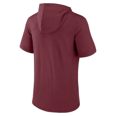 Fanatics Branded Maroon Texas A&m Aggies Outline Lower Arch Hoodie T-shirt In Maroon