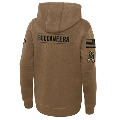 Shop Nike Youth   Brown Tampa Bay Buccaneers 2023 Salute To Service Club Fleece Pullover Hoodie