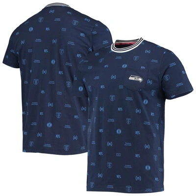 Shop Tommy Hilfiger College Navy Seattle Seahawks Essential Pocket T-shirt