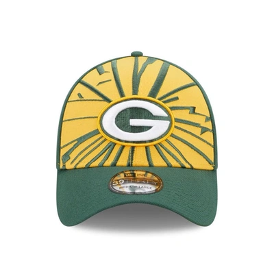 Shop New Era Green/gold Green Bay Packers Shattered 39thirty Flex Hat