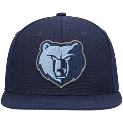 Mitchell & Ness Men's  Navy Memphis Grizzlies Ground 2.0 Snapback Hat In Navy