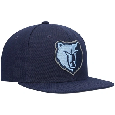 Mitchell & Ness Men's  Navy Memphis Grizzlies Ground 2.0 Snapback Hat In Navy